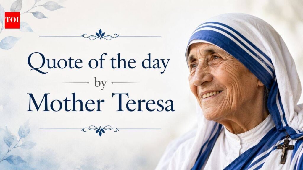 Quote of the day by Mother Teresa: “The greatest disease is not TB or leprosy, it is being…” – her timeless words on loneliness, love and human connection | World News