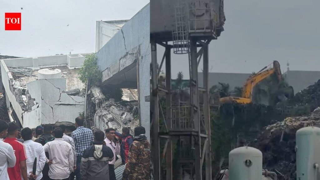 16 feared trapped after building collapses in Pune amid heavy rain | Pune News