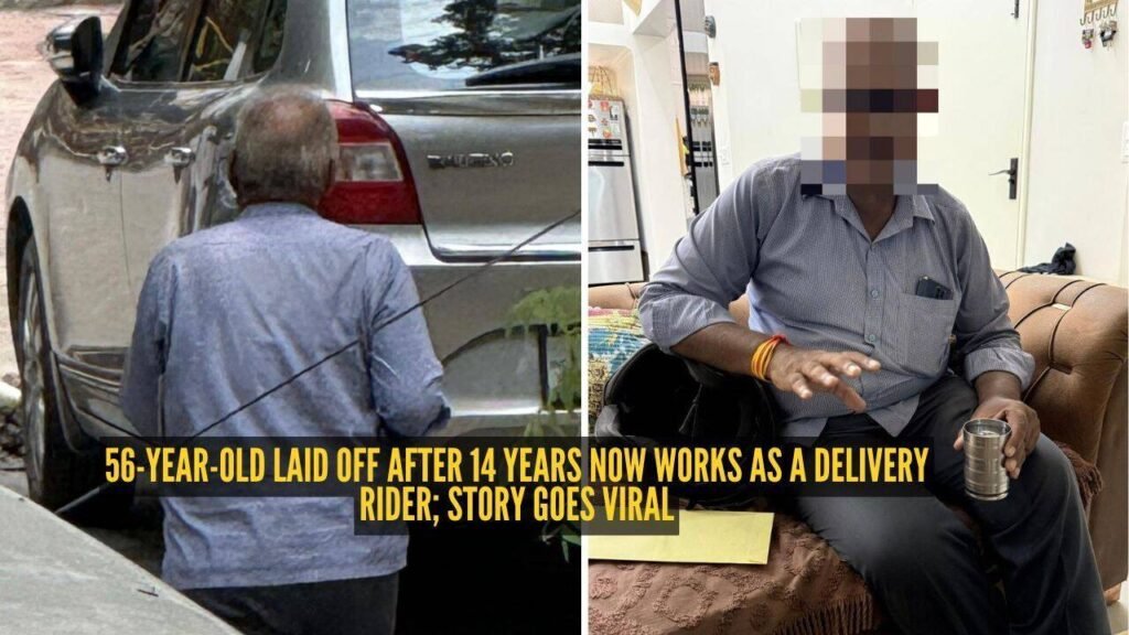 ‘Aaj kaam hi nahi tha, wait kar raha tha kaam ke liye’: 56-year-old laid off after 14 years now works as a delivery rider; story goes viral |
