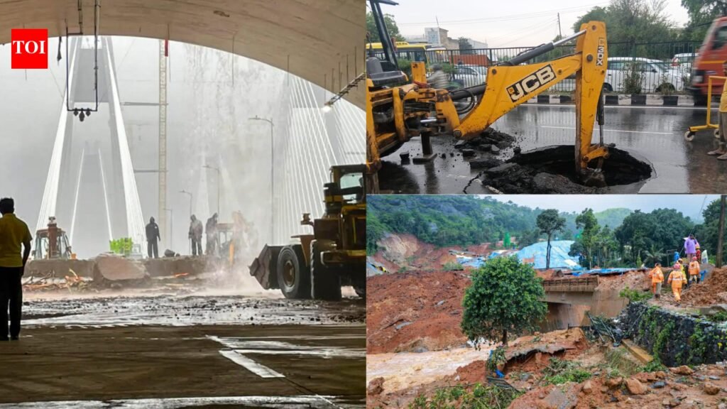 Monsoon havoc across India: Wayanad landslide, Pune building collapse, Delhi highway cave-in and Mumbai deluge leave trail of destruction | Delhi News