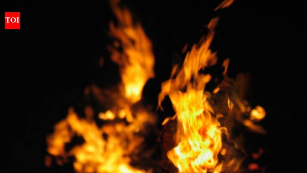 Elderly woman injured as gas leak sparks fire in Ghaziabad home | Noida News