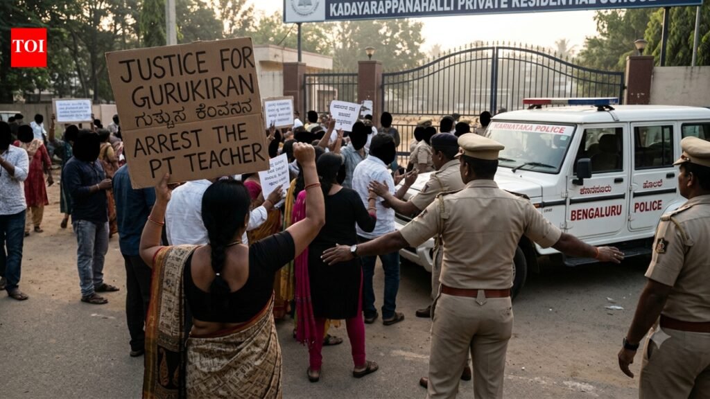 Bengaluru school horror: Class 6 boy dies during morning drill; PT teacher booked for murder after parents allege assault | Bengaluru News