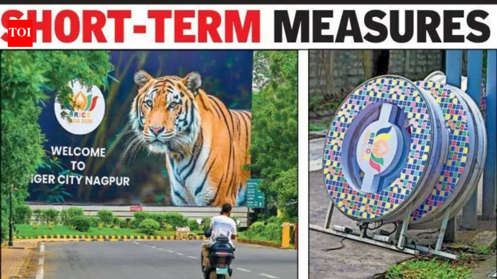 BRICS Meet Glam-Up: Nagpur Gets Stopgap Facelift Ahead Of VIP Visits | Nagpur News