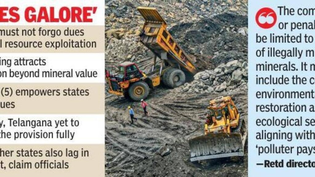 Meagre penalties were imposed in cases of illegal mining in state | Hyderabad News