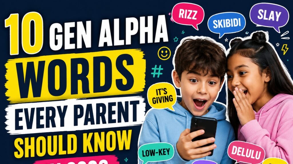 10 Gen Alpha words every parent should know in 2026