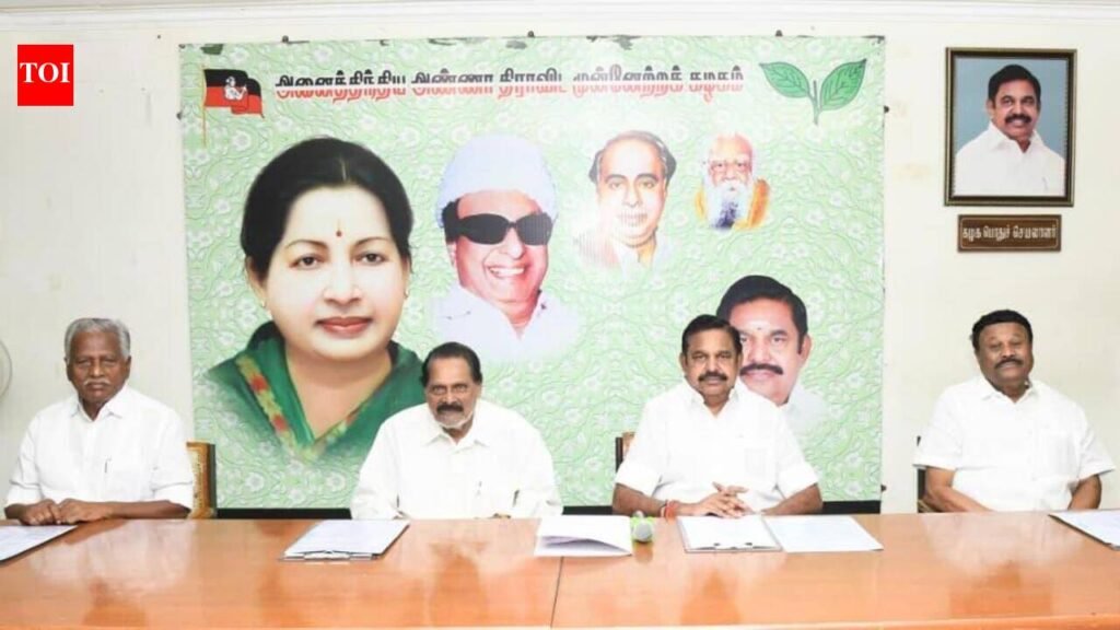 Focus on local body polls, bye-elections: EPS tells partymen | Chennai News