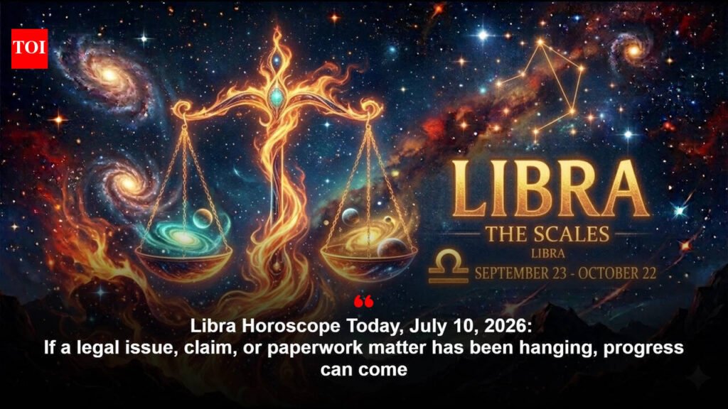 Libra Horoscope Today, July 10, 2026: If a legal issue, claim, or paperwork matter has been hanging, progress can come