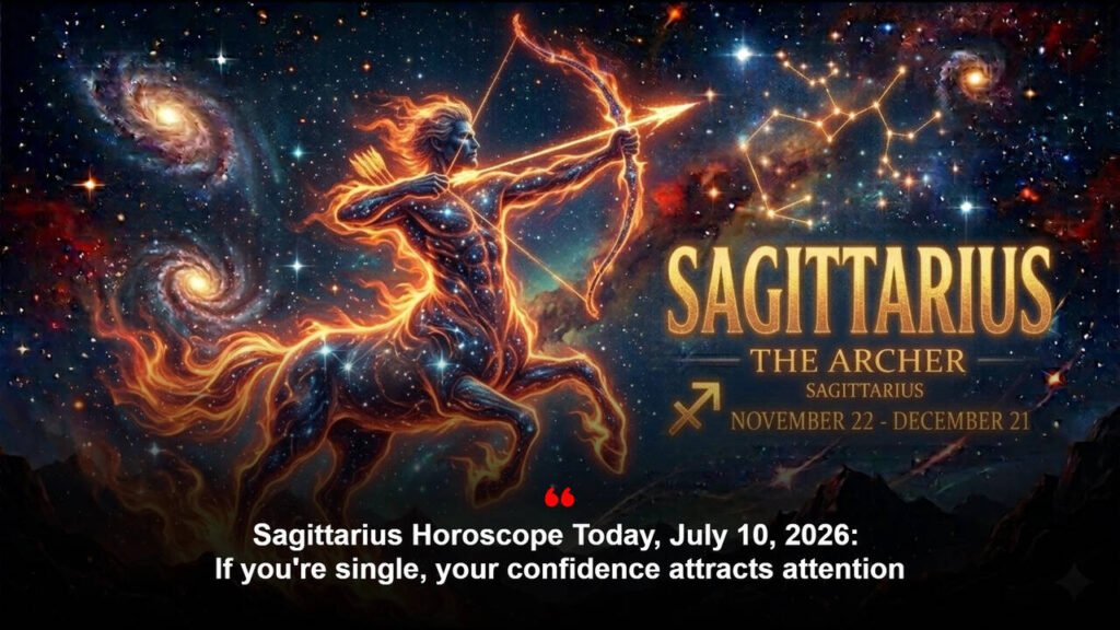 Sagittarius Horoscope Today, July 10, 2026: If you’re single, your confidence attracts attention