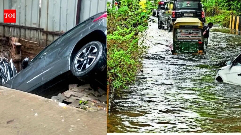 Monsoon rain triggers a civic implosion in Ghaziabad, claims 2 lives, leads to widespread flooding | Noida News