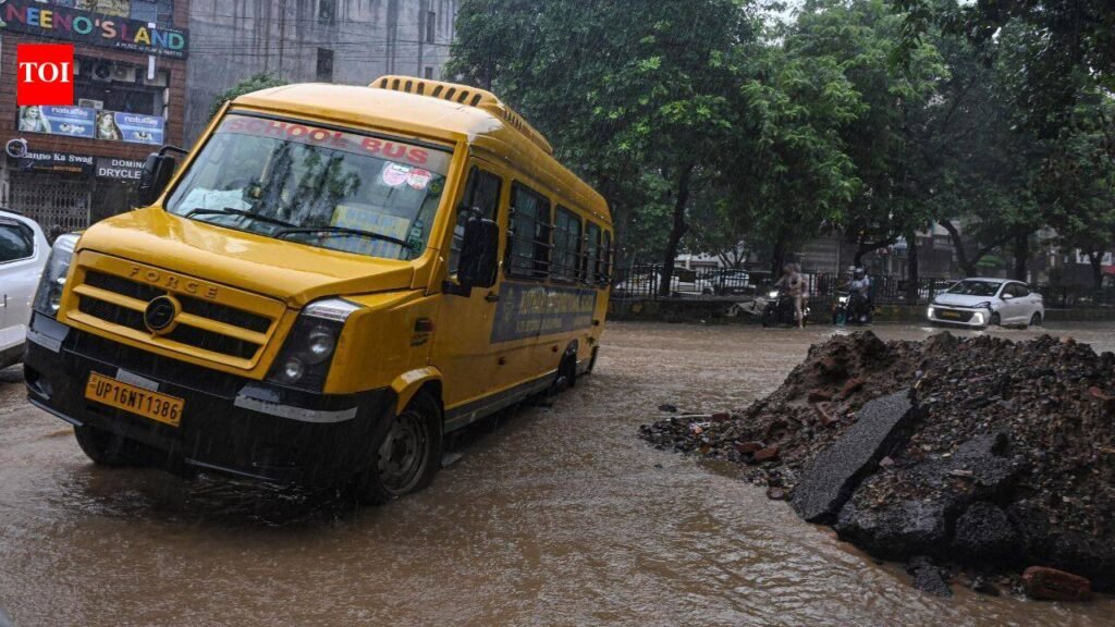 Ghaziabad admin declares rain holiday after students reach school | Noida News