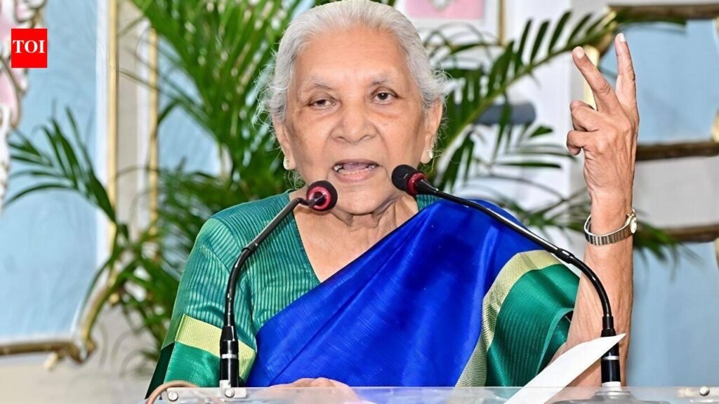 UP governor tells women to become ‘expert mothers’ before IAS officers, teachers | Kanpur News