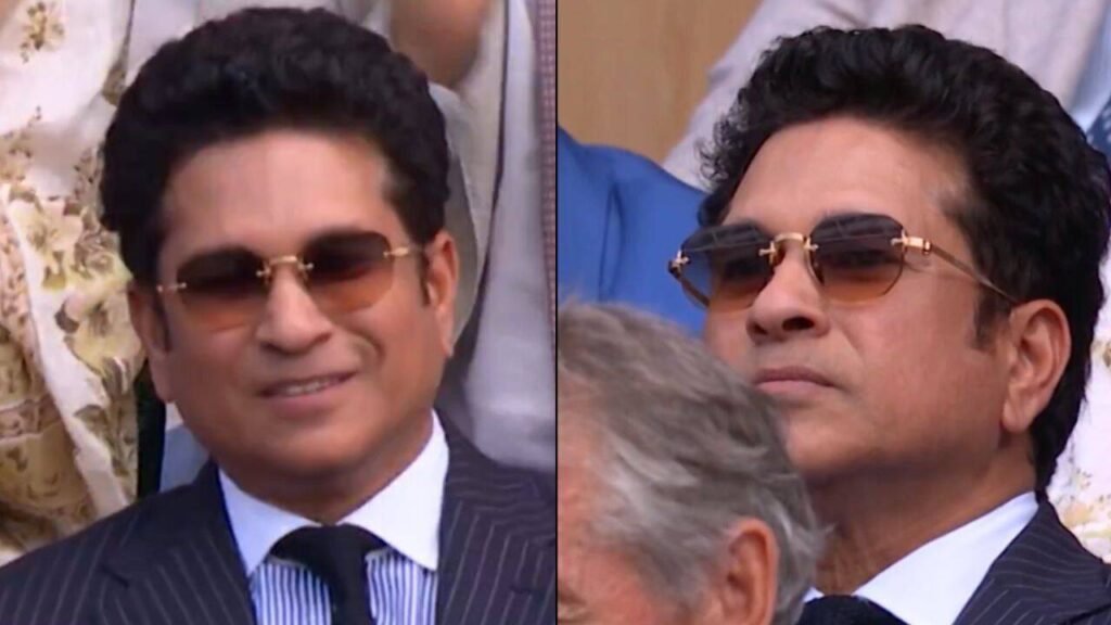 Watch: Sachin Tendulkar, hailed as ‘perhaps the greatest batsman of all time’, spotted at Wimbledon semi-final | Tennis News