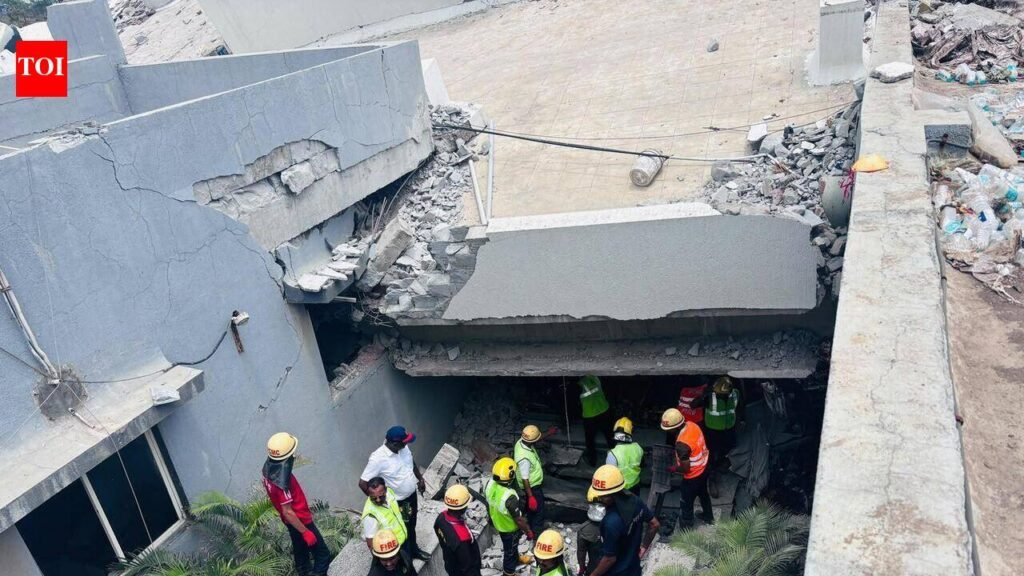 Amid collapsed concrete & toxic gases, search on for 8 trapped in Moshi cave-in | Pune News