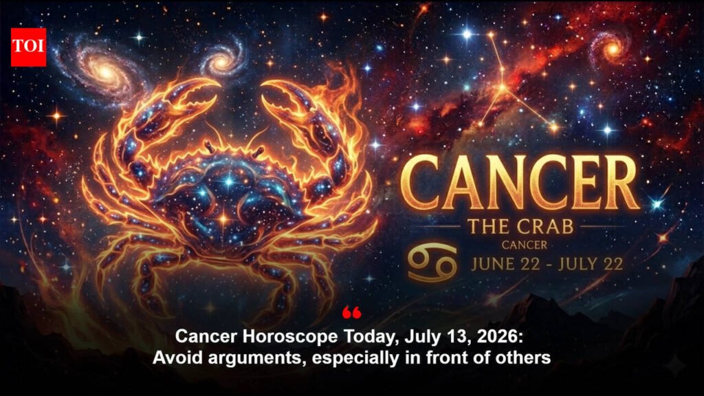 Cancer Horoscope Today, July 13, 2026: Avoid arguments, especially in front of others