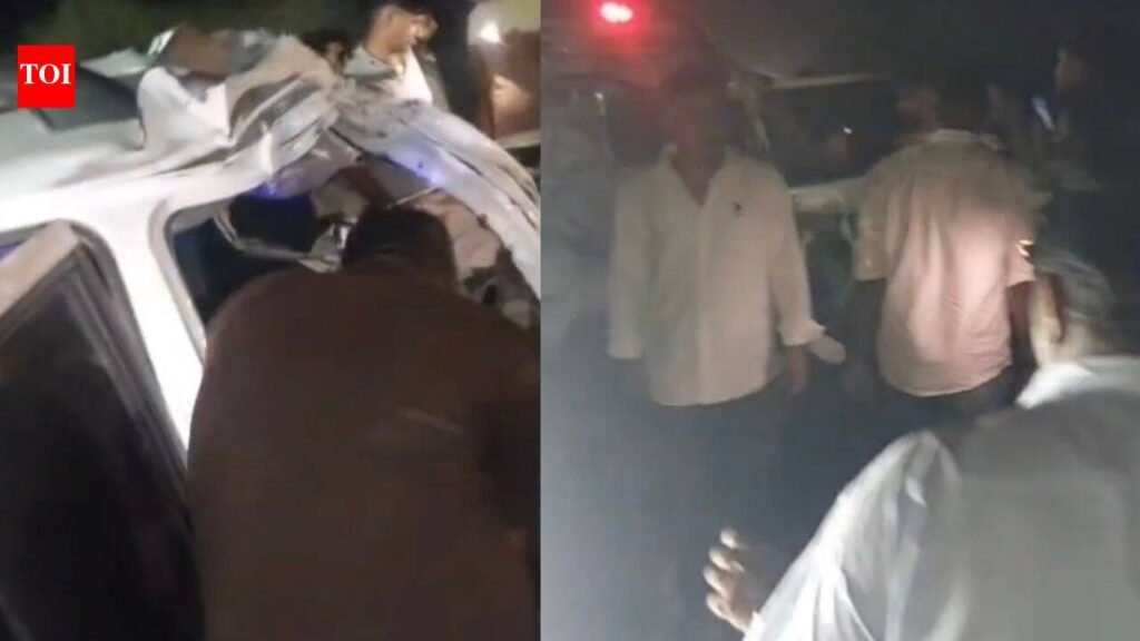 5 killed, 3 injured after SUV rams into trailer on Barmer-Jodhpur highway | Jaipur News