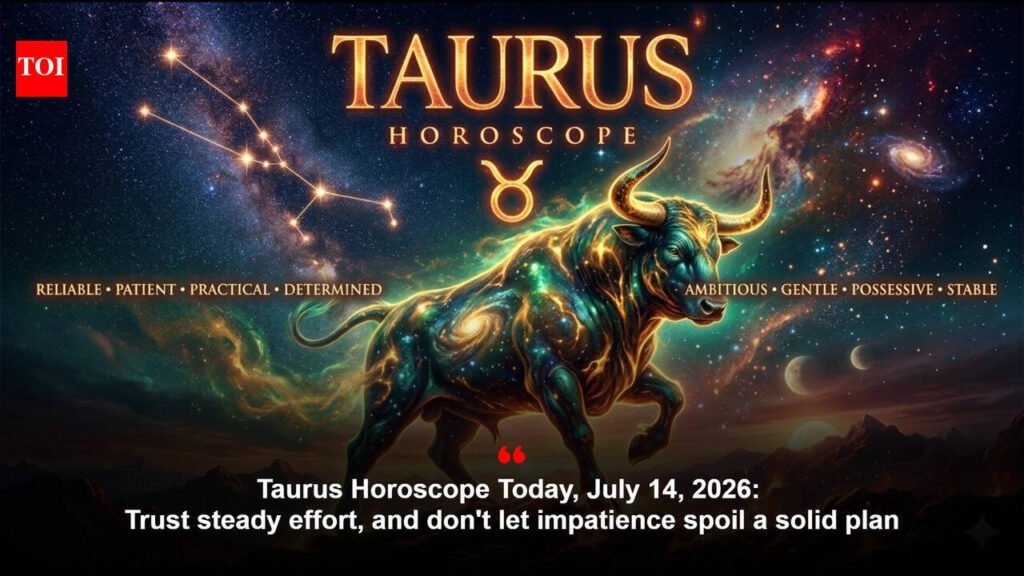 Taurus Horoscope Today, July 14, 2026: Trust steady effort, and don’t let impatience spoil a solid plan