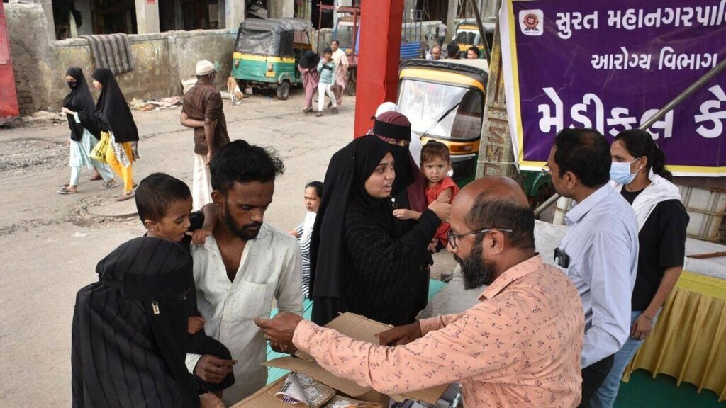 Flood’s health toll: Nearly 2,000 fall ill, skin infections lead | Surat News
