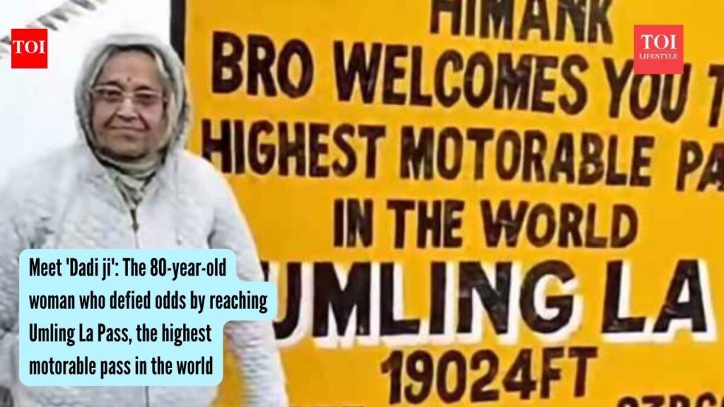 Umling La Pass: Meet ‘Dadi ji’: The 80-year-old woman who defied odds by reaching Umling La Pass, the highest motorable pass in the world
