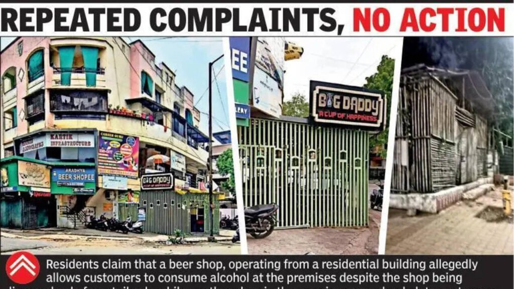 Squatters rule & illegal booze bars flourish in Ganesh Nagar | Nagpur News
