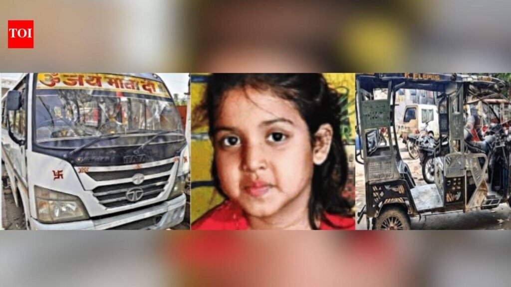 Delhi horror: 12-year-old dies after bus hits e-rickshaw, then runs over her | Delhi News