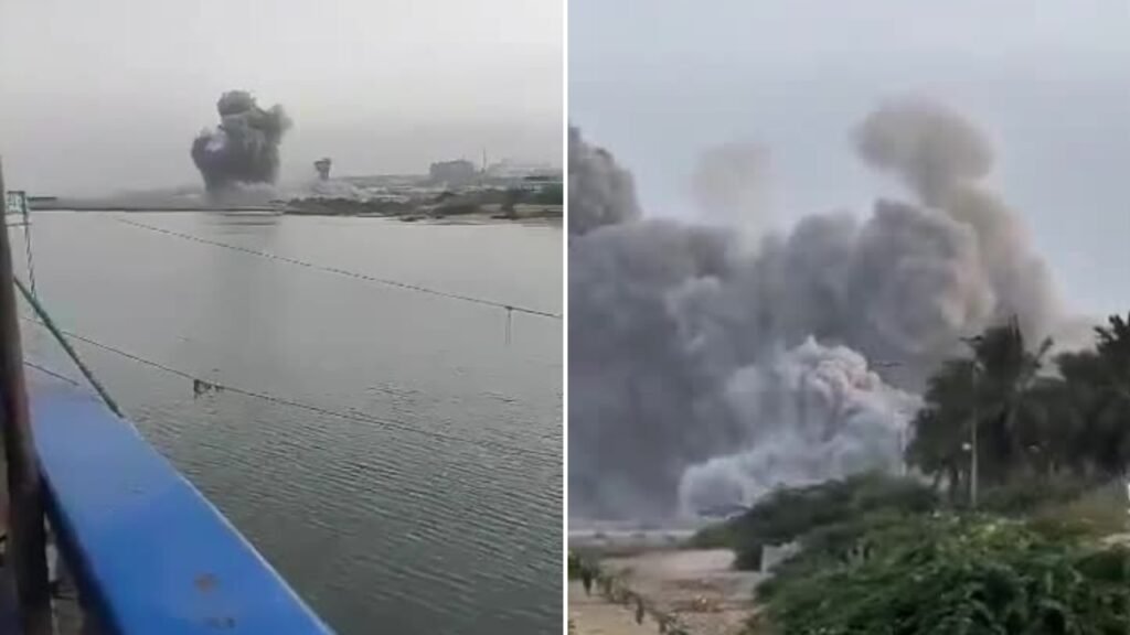 Watch: US strikes hit watchtower at Iran’s Chabahar as Middle East conflict escalates
