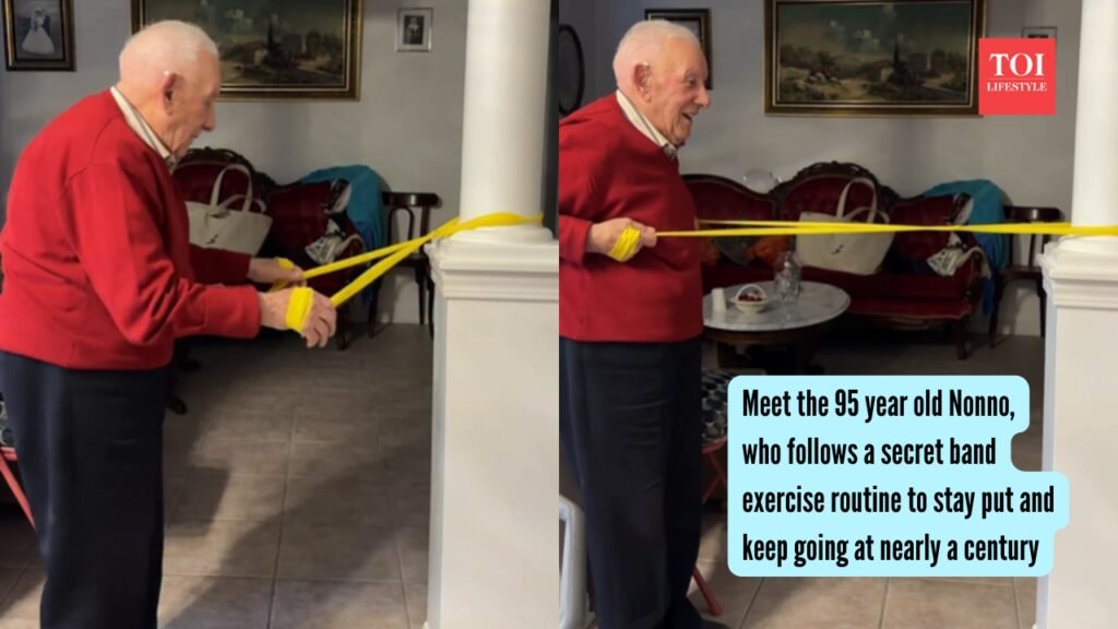 Nonno Exercise Routine: Meet the 95 year old Nonno, who follows a secret band exercise routine to stay put and keep going at nearly a century