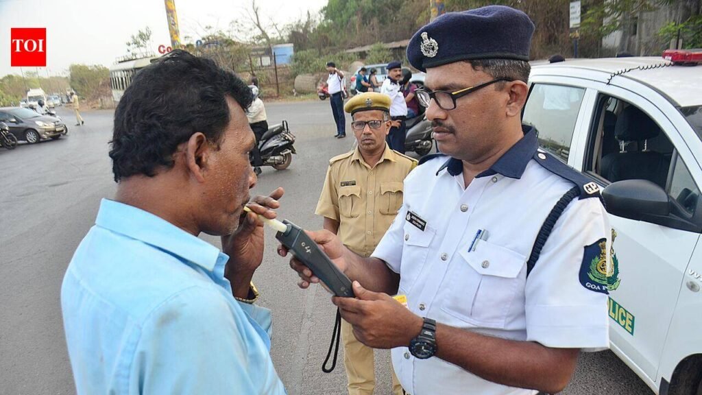 On average, nine drunk drivers booked every day during first half of 2026 | Goa News