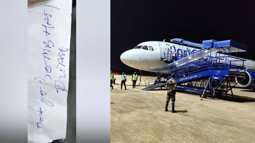 Hoax bomb note found on IndiGo flight bound for Ahmedabad at Bengaluru airport | Bengaluru News
