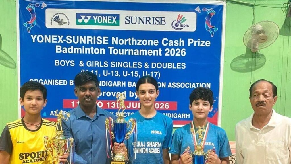North Zone Badminton: Golden double for Jaipur shuttlers; Miraya Fageriya claims gold in U-13 singles; Pearl Pareek-Ojasvita Dubey triumph in U-15 doubles | Jaipur News