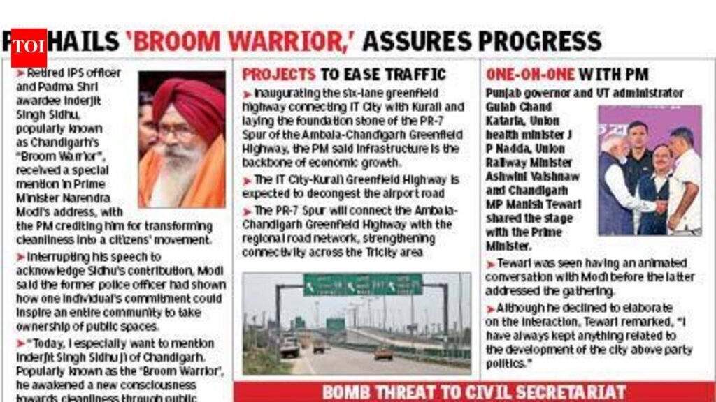 Chandigarh Has Set Benchmark Of Planned Urban Development: Modi | Chandigarh News
