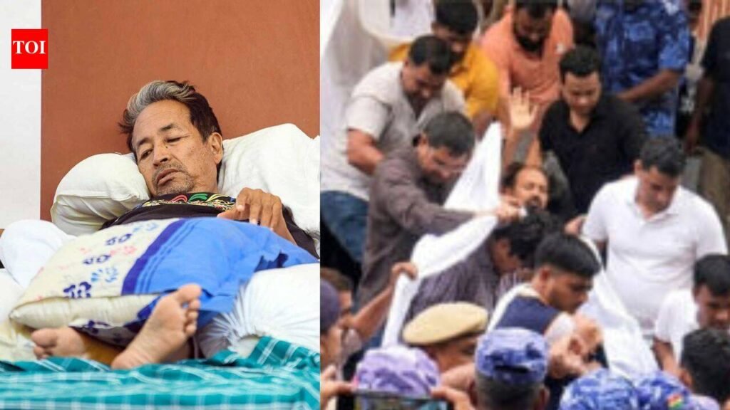 Delhi Police shifted Sonam Wangchuk to hospital as health worsens during hunger strike | Delhi News