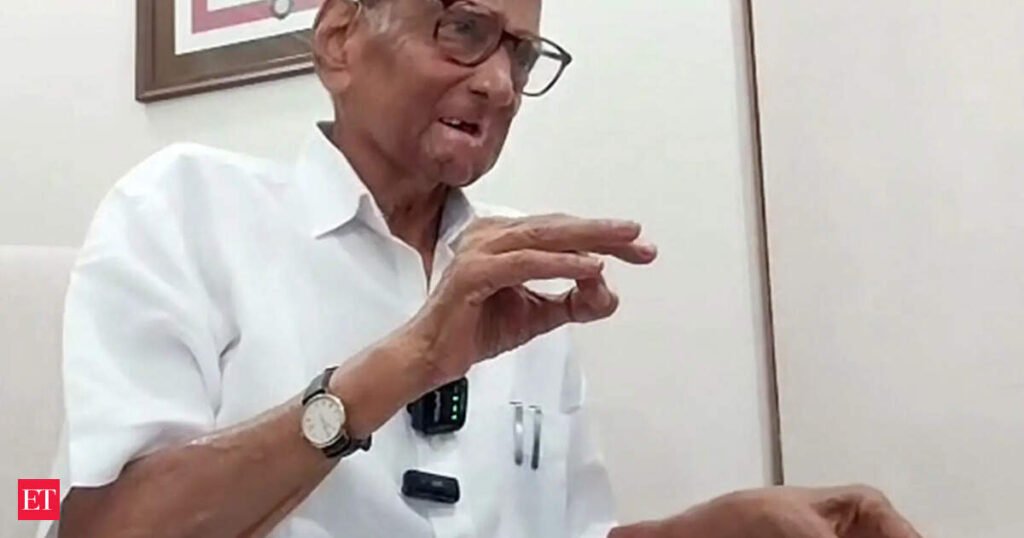 ‘Not the subject to talk about: Sharad Pawar stays tight-lipped amidst reports of possible NCP-SP split