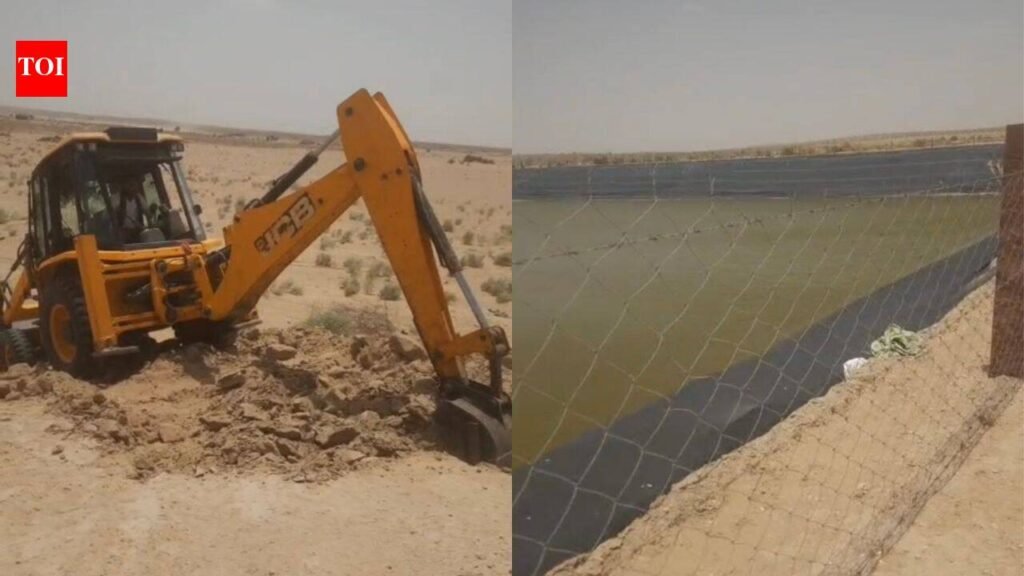 Massive anti-encroachment drive continues along India-Pakistan Border | Jaipur News