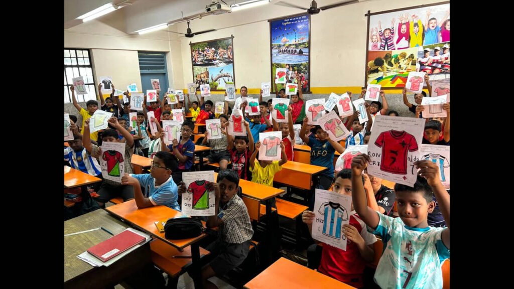 Students swap uniforms for World Cup colours at Don Bosco | Goa News
