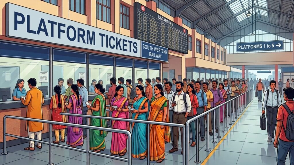 2 lakh drop in Bengaluru platform ticket sales year on year | Bengaluru News