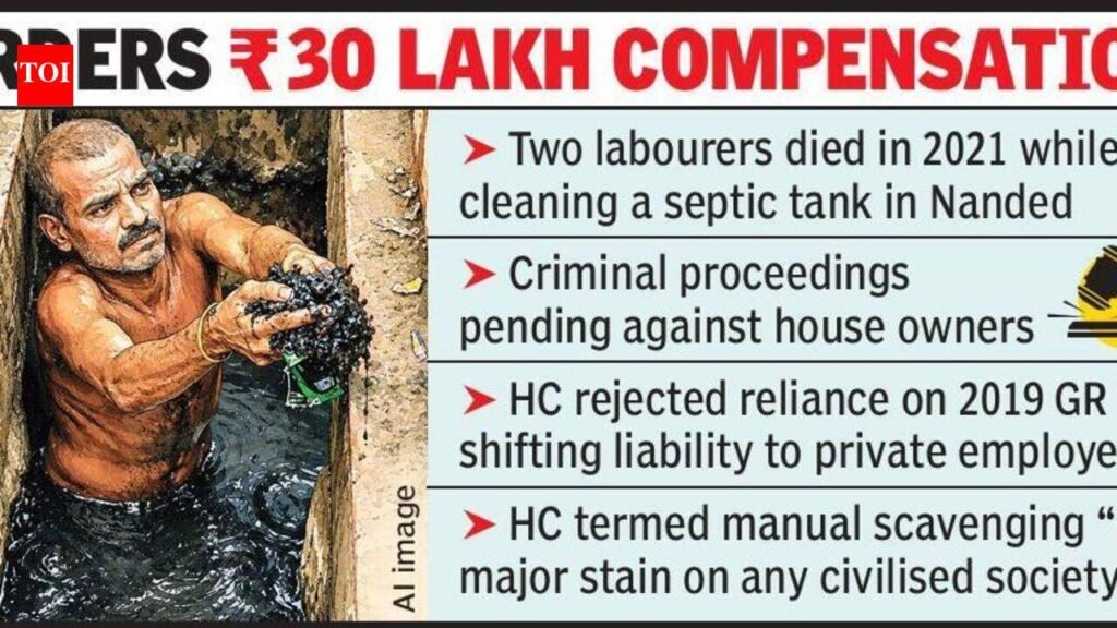 Bombay High Court Holds State Liable for Manual Scavenging Deaths, Orders Rs 30L Compensation to 2 Families | Nagpur News