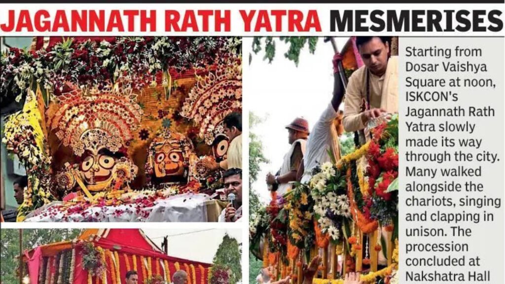 Iskcon’s Jagannath Chariots Roll Out On Streets, Devotion In Air | Nagpur News