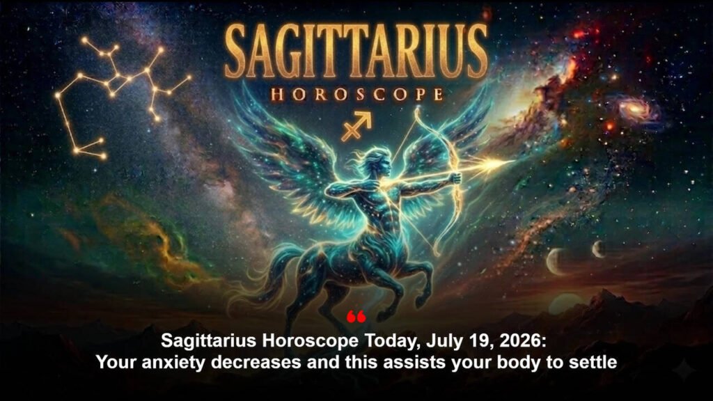 Sagittarius Horoscope Today, July 19, 2026: Your anxiety decreases and this assists your body to settle