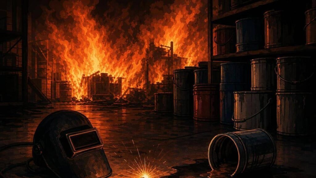 Worker dies in fire at paint storage unit in Knodhwa | Pune News