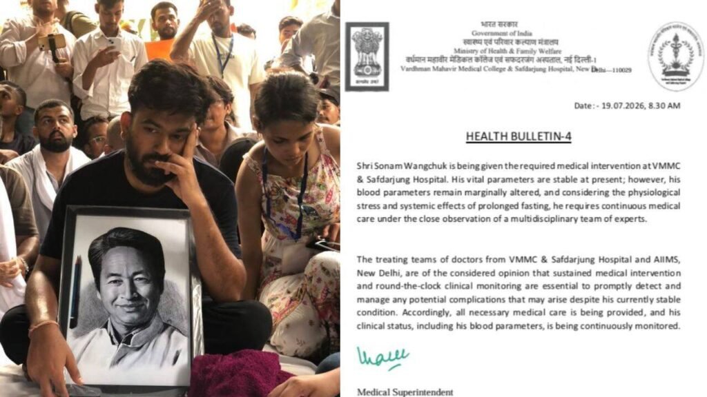 Sonam Wangchuk’s Health Update: Activist Stable but Requires Close Monitoring After Hunger Strike | India News