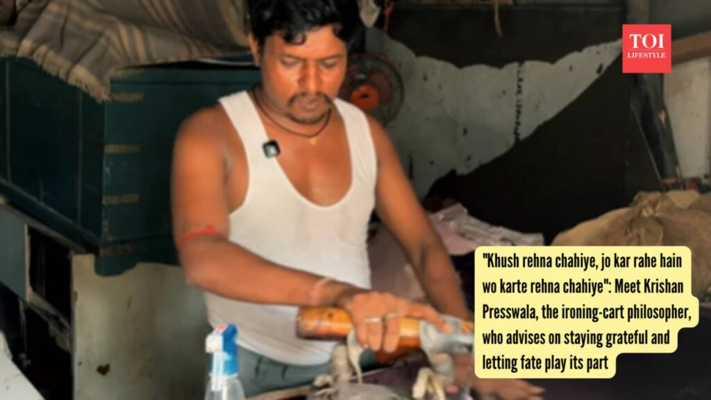 Krishan Presswala: “Khush rehna chahiye, jo kar rahe hain wo karte rehna chahiye”: Meet Krishan Presswala, the ironing-cart philosopher, who advises on staying grateful and letting fate play its part
