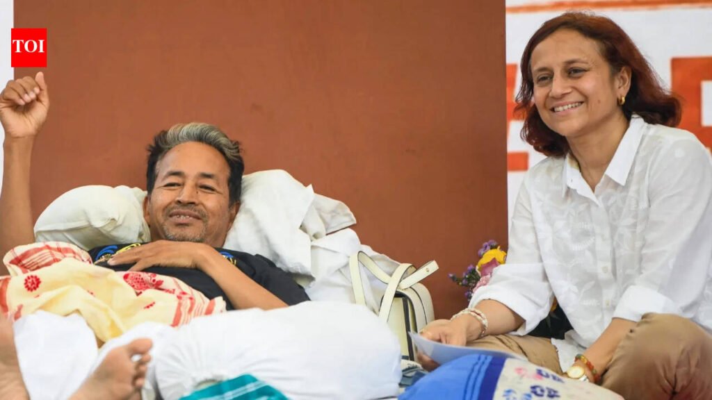 “I will represent him”: Sonam Wangchuk’s wife Gitanjali Angmo to lead ‘Chalo Sansad’ march in his place | Delhi News