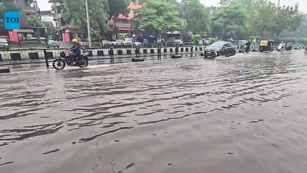 Surat wakes up to flooded roads after intense overnight downpour | Surat News