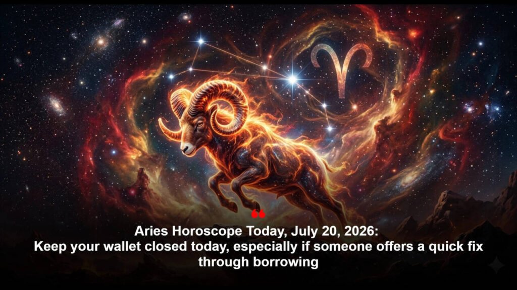 Aries Horoscope Today, July 20, 2026: Keep your wallet closed today, especially if someone offers a quick fix through borrowing
