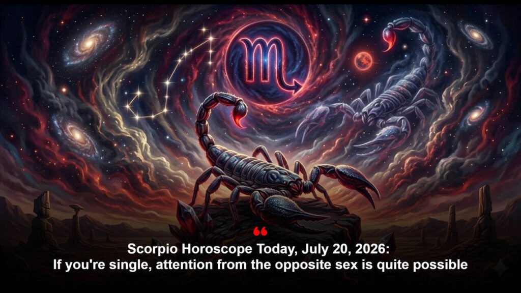 Scorpio Horoscope Today, July 20, 2026: If you’re single, attention from the opposite sex is quite possible