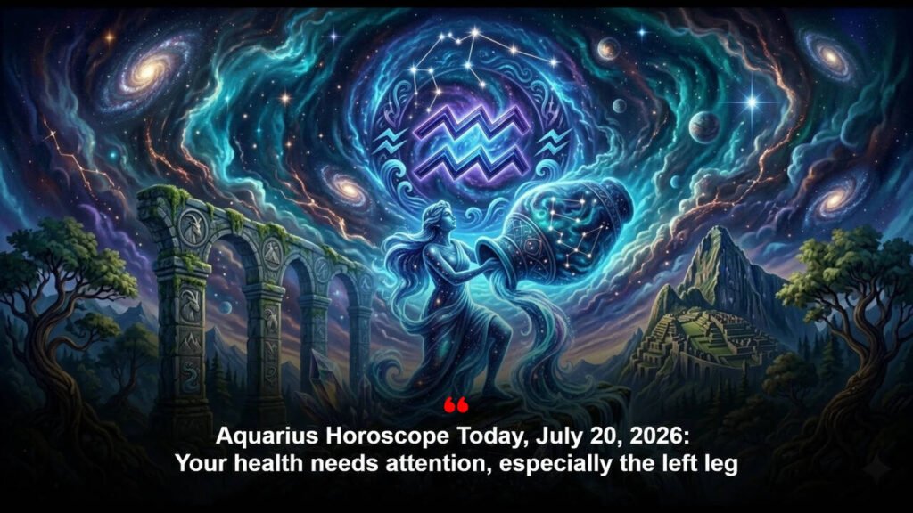 Aquarius Horoscope Today, July 20, 2026: Your health needs attention, especially the left leg