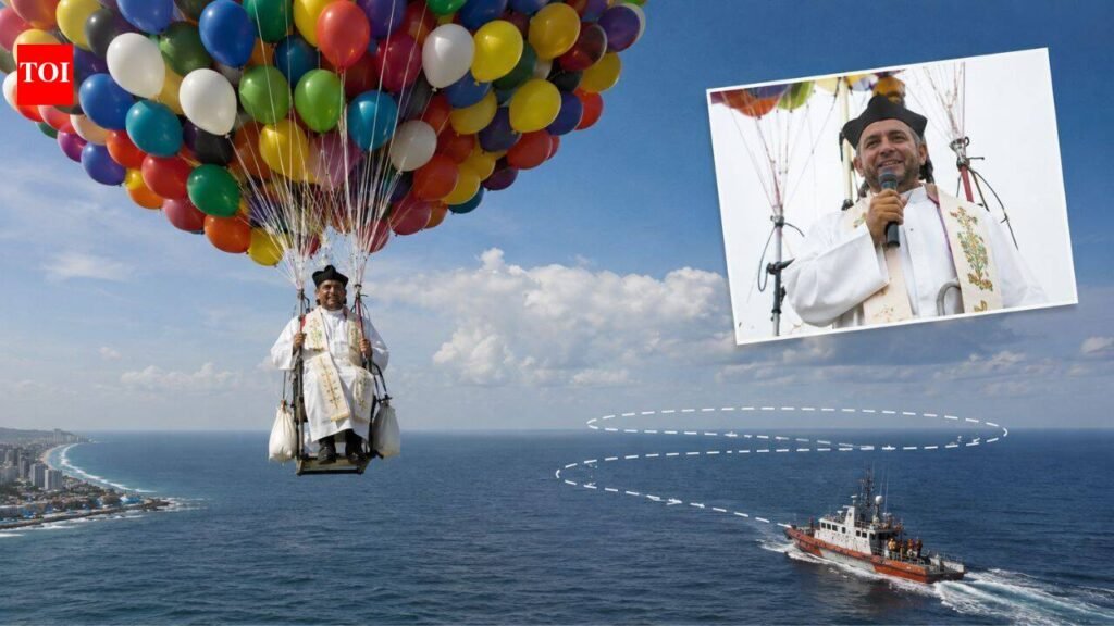 In 2008, a Brazilian priest rose into the sky beneath 1,000 balloons to raise money for charity, but the wind carried him into an Atlantic mystery | World News