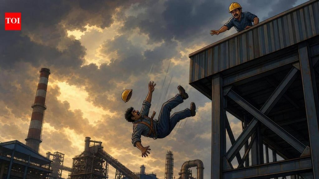 Man working on roof at Sipcot steel plant falls, dies | Chennai News