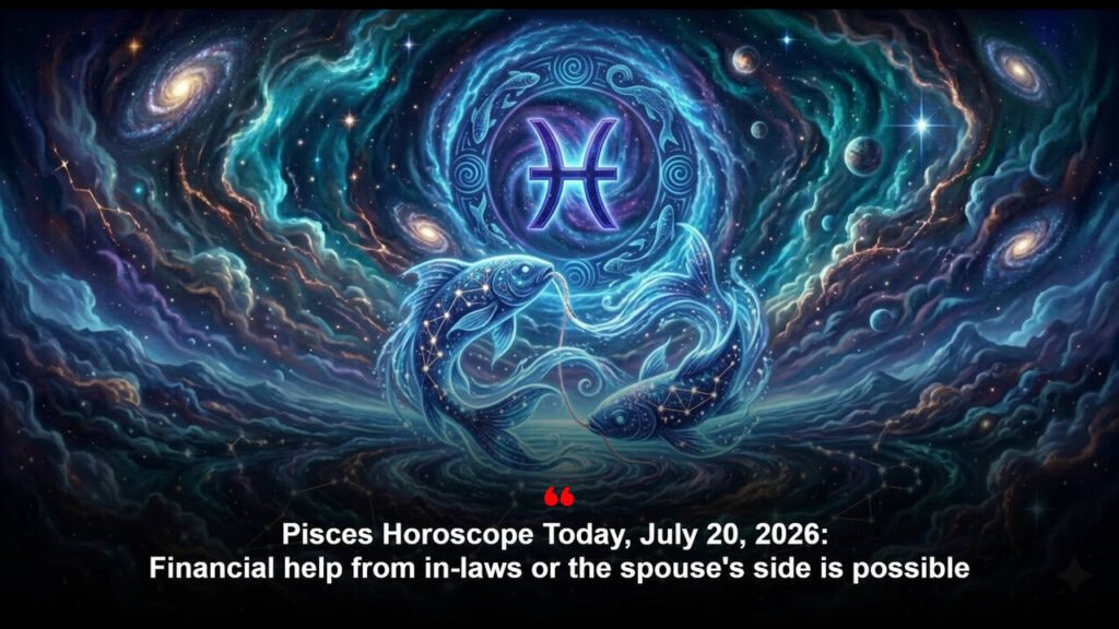 Pisces Horoscope Today, July 20, 2026: Financial help from in-laws or the spouse’s side is possible