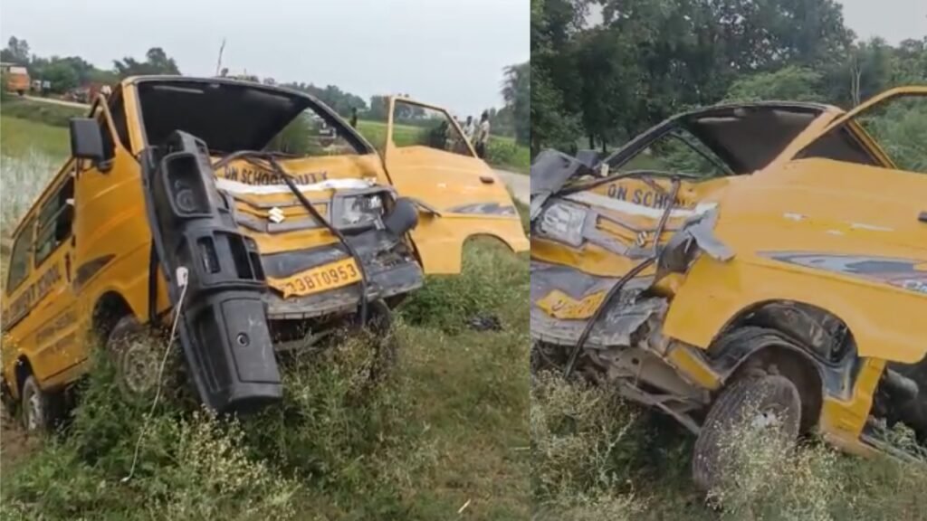 Head-on collision between 2 school vehicles in UP’s Raebareli injures over 6 children; 1 suffers fractured leg | Lucknow News